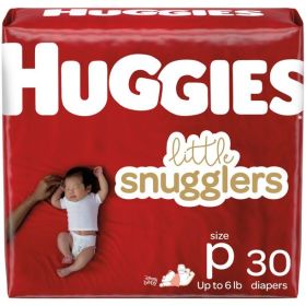 Huggies Little Snugglers Size Preemie;   30 Count
