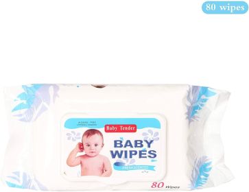 Bosonshop Best Baby Wipes Water Wipes Soft Cleaning Wipes Natural Wet Wipes, 6 Packs, 480 Wipes
