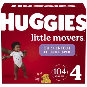Huggies Little Movers Baby Diapers Size 4;  104 Count