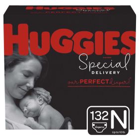 Huggies Special Delivery Hypoallergenic Baby Diapers Size Newborn;  Count 132