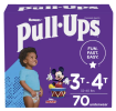 Pull-Ups Boys' Potty Training Underwear Size 5;  3T-4T;  70 Ct