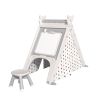 Kids Play Tent - 4 in 1 Teepee Tent with Stool and Climber, Foldable Playhouse Tent for Boys & Girls