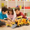 Construction Truck Toys for 3 4 5 6 Years Old Toddlers Kids Boys and Girls;  Car Toy Set with Sound and Light;  Play Vehicles in Friction Powered Carr