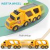 Construction Truck Toys for 3 4 5 6 Years Old Toddlers Kids Boys and Girls;  Car Toy Set with Sound and Light;  Play Vehicles in Friction Powered Carr