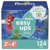 Pampers Easy Ups Training Underwear Boys Size 3T-4T, 124 Count