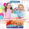 Construction Truck Toys for 3 4 5 6 Years Old Toddlers Kids Boys and Girls;  Car Toy Set with Sound and Light;  Play Vehicles in Friction Powered Carr