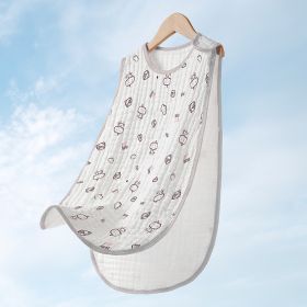 Cotton Gauze Sleeveless Vest Newborn Children's Sleeping Bag (Option: Cow4-M)