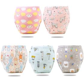 Reusable Elinfant Ecological Baby Diaper Training Pants Wate (Option: 5pcs pack1-S)