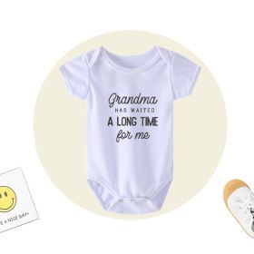 New Baby Romper Grandma Has Waited (Option: White-2XL)