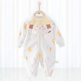 Cotton One-piece New Baby Autumn Clothes Crawling Suit (Option: Pastoral-59cm)
