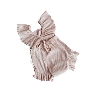 Sling Triangle Bag Fart Clothing Baby Vest Pure Cotton (Option: Khaki-80cm)