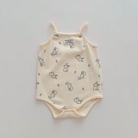 Sling Wrapped Fart Coat Triangle Harness Baby Cotton (Option: Rabbit-66cm)
