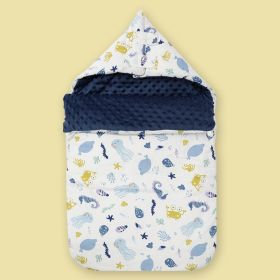Baby Cotton Anti-surprise Jumping Child Sleeping Bag (Option: Underwater world-88x46cm)
