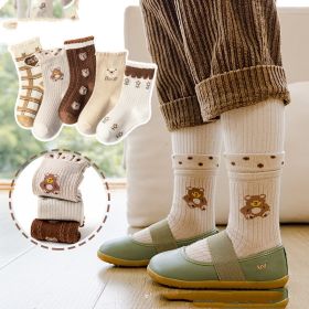 Winter Warm Boys And Girls Middle-aged Baby Socks (Option: Style24-9to12 years)