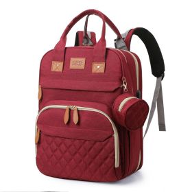 Large Capacity Mother And Baby Bag (Option: Red-30X16X41cm)