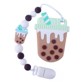 Baby Supplies Dental Gel Pacifier Chain Set (Color: Brown)