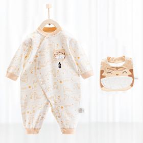 Baby's Pure Cotton Thermal Jumpsuit (Option: Tiger-66cm)