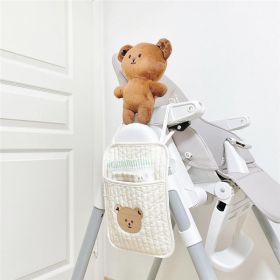 Bed Storage Hanging Bag Baby Bottle Diaper (Option: Small Bear)