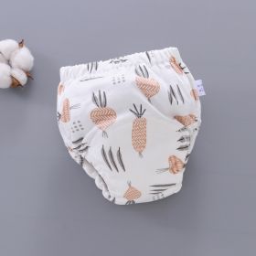 Baby Training Pants Washable 6-layer Gauze Diaper Cover (Option: Radish-L Code-5PCS)