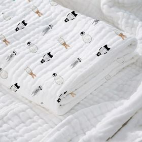 Baby Cotton Super Soft Absorbent Gauze Bath Towel (Option: Bear-110x140cm)