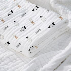 Baby Cotton Super Soft Absorbent Gauze Bath Towel (Option: Bear-120x150cm)
