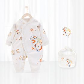 Baby's Pure Cotton Thermal Jumpsuit (Option: Lion dance-66cm)