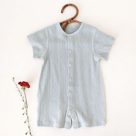 Bamboo Fiber Baby Clothes One Piece (Option: Grey blue-66cm)