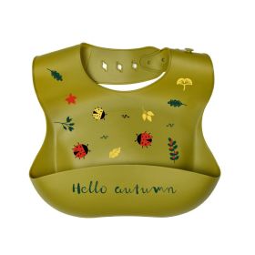 Waterproof Children's Saliva Bag Feeding Auxiliary Food Bib (Option: Beatle)