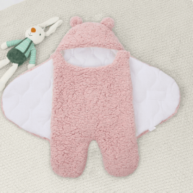 Baby Hugging Bag Newborn Supplies Swaddling Clothes Delivery Room Quilt (Option: Pink thickened and lengthened-80x85cm)