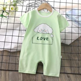 Baby Boy Thin Women's Short-sleeved Jumpsuit Romper (Option: Naughty Dog-66cm)