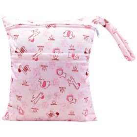 Diaper Bag 30 36cm Baby Double Zipper Printing Waterproof Diaper Bag (Option: Style 49-30x36cm)