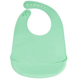 Silicone Bib For Infants And Young Children (Color: Green)