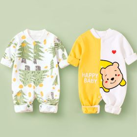 Cotton Long Sleeved Spring Clothing Children's Jumpsuit (Option: Little Forest Bear-66cm)
