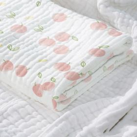 Baby Cotton Super Soft Absorbent Gauze Bath Towel (Option: Peach powder-110x140cm)