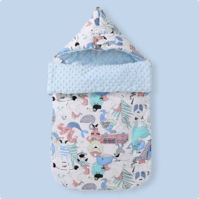 Baby Cotton Anti-surprise Jumping Child Sleeping Bag (Option: Animal world-88x46cm)