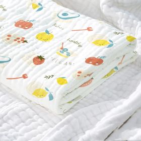 Baby Cotton Super Soft Absorbent Gauze Bath Towel (Option: Fruit dessert-95x75cm)