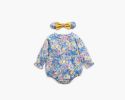 Baby Girl 1pcs Flower Pattern Long Sleeved Fashion Hot Selling Bodysuit Onesies & Headband