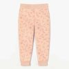 Baby Girl Ditsy Flower Pattern Solid Color Warm Thickened Trousers