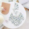 Baby Girl 1pcs Flower Graphic Lapel Design Triangle Onesies