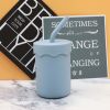 Baby Food Grade Silicone Straw Water Cup Training Leakproof Drop Resistant Drinking Cups