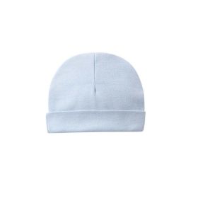 Baby Solid Color Double Dome Hat Tire Cap Thermal Caps (Color: Blue, Size/Age: 73 (6-9M))