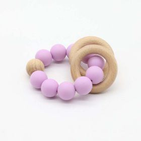 Baby Multicolor Chewable Teether Chain Soothing Chain (Color: Purple, Size/Age: Average Size (0-8Y))