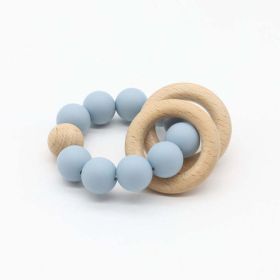 Baby Multicolor Chewable Teether Chain Soothing Chain (Color: Blue, Size/Age: Average Size (0-8Y))
