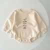 Baby Dinosaur Print Pattern Pullover Onesies In Autumn
