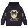 Baby Boy Cartoon Bear Pattern Glowing Tape Design Hoodies With Cap
