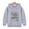 Baby Floral And Slogan Print Pattern Soft Cotton Hoodies