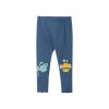 Baby Girl Dot Pattern Cartoon Bee Patched Design Cotton Tight Pant