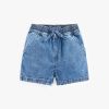 Baby Girl Wash Blue Loose Waist Summer Shorts