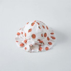 Baby Printed Pattern Bow Belt Decoration Lace Design Hats (Color: Red, Size/Age: M (1-2Y))