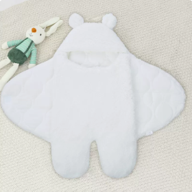 Baby Hugging Bag Newborn Supplies Swaddling Clothes Delivery Room Quilt (Option: White thickened and lengthened-65x70cm)